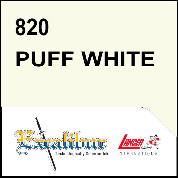 PUFF PRINT INK - INCHIOSTRO 820 PF WHITE (DIRECT PRINT PUFF) - INK PER EFFETTO STAMPA RIGONFIANTE - CONFEZIONE DA 1 GALLONE PARI A 4,8 KG