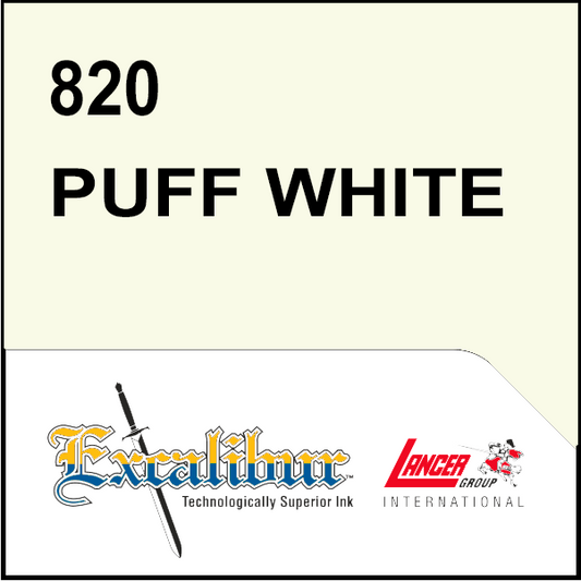 PUFF PRINT INK - INCHIOSTRO 820 PF WHITE (DIRECT PRINT PUFF) - INK PER EFFETTO STAMPA RIGONFIANTE - CONFEZIONE DA 1 GALLONE PARI A 4,8 KG